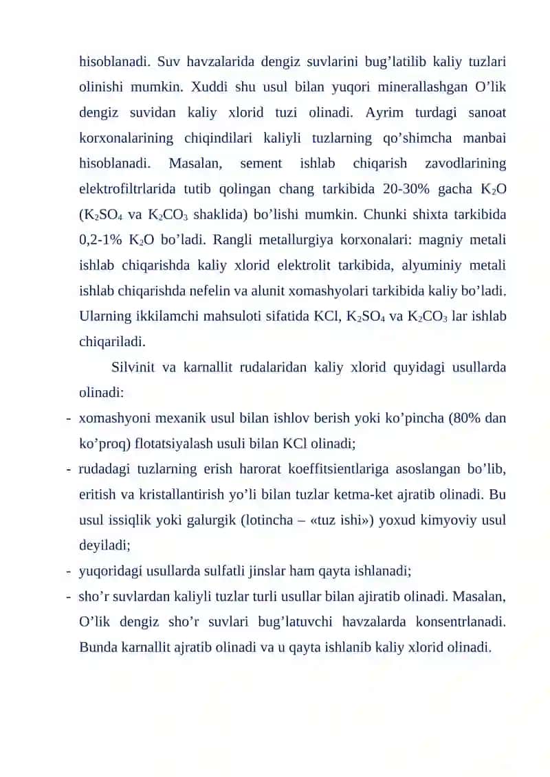 Kaliyli tuzlar xomashyosi 4