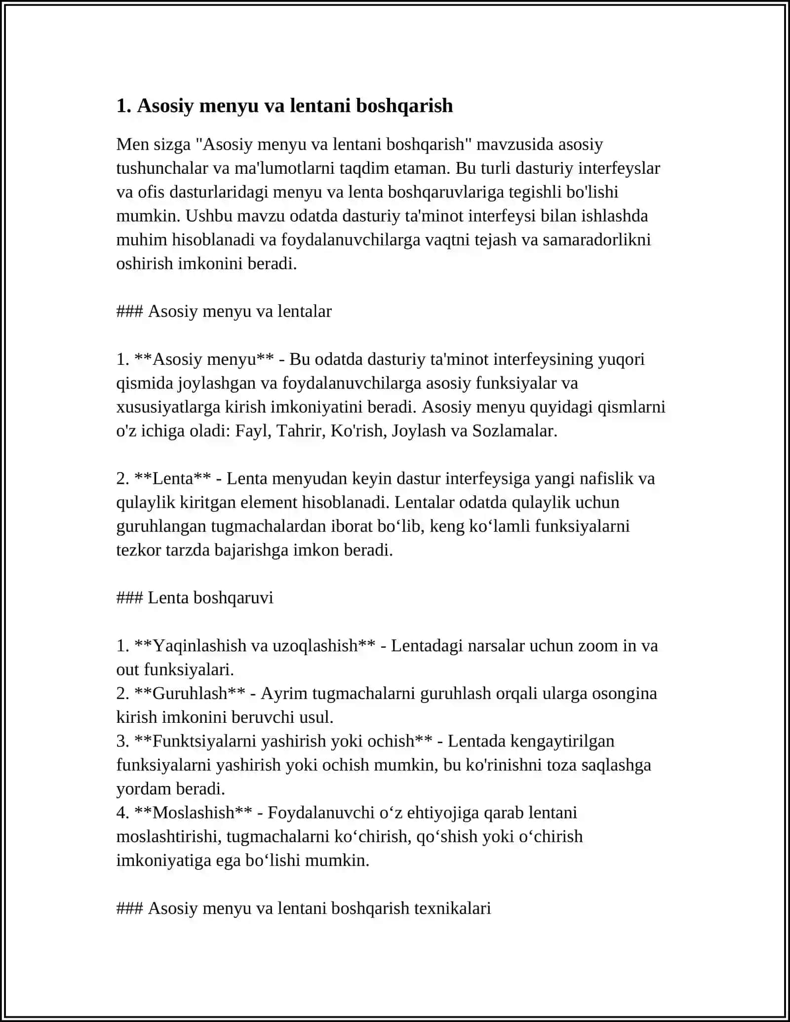 MICROSOFT EXCEL ELEKTRON JADVALI MUXARRIRI KENG IMKONIYATLARI 4