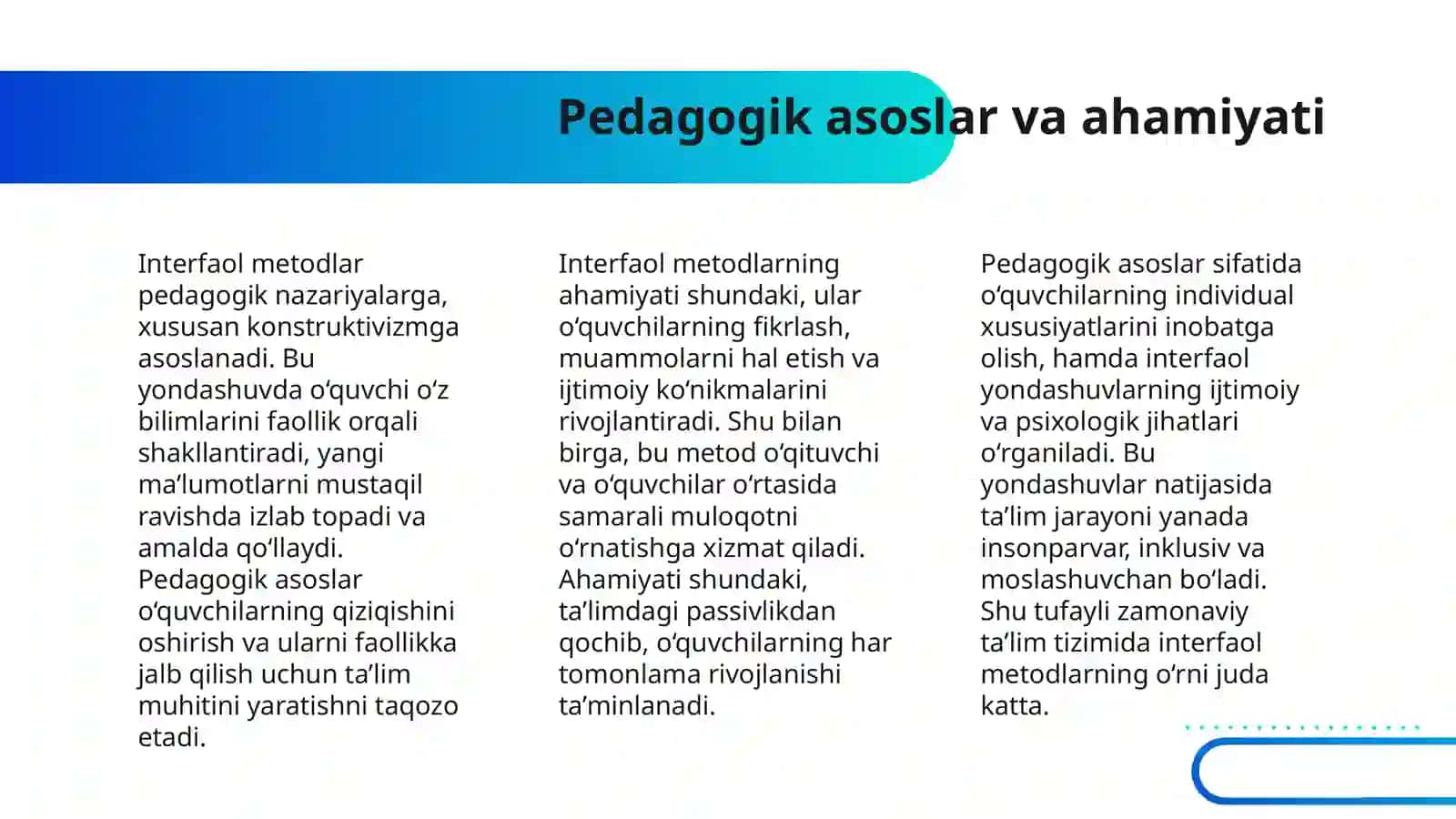 INTERFAOL METODLAR VA ULARNI QOʻLLASH MAHORATI 4