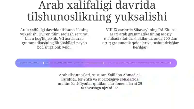 O'zbek Tilshunosligi tarixi va Xalifalik davri 4