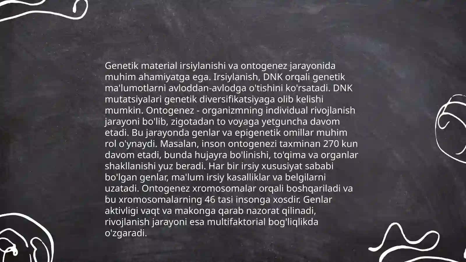 Ontogenezning genetik asoslari hayvonlarda 4