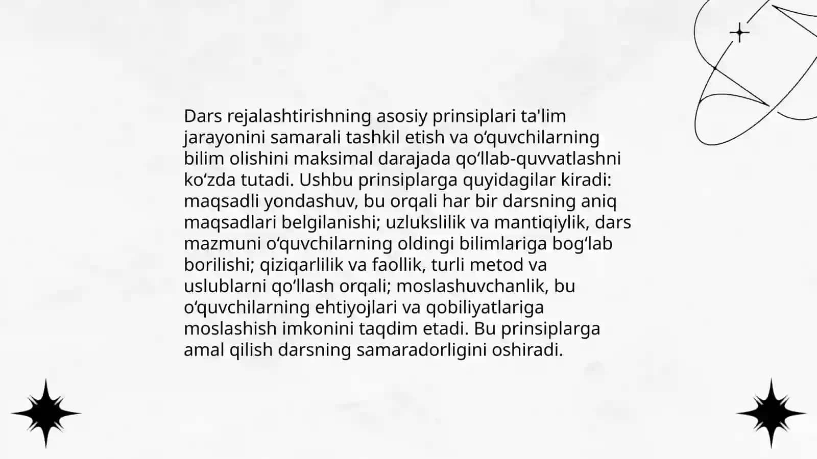 Oʻquv materialini chorak soatlariga taqsimlash yillik jadvali 4