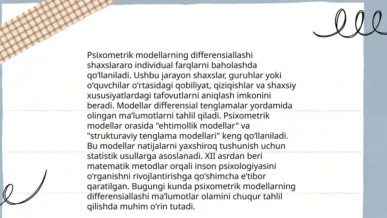 Differinsial psixometrika 4