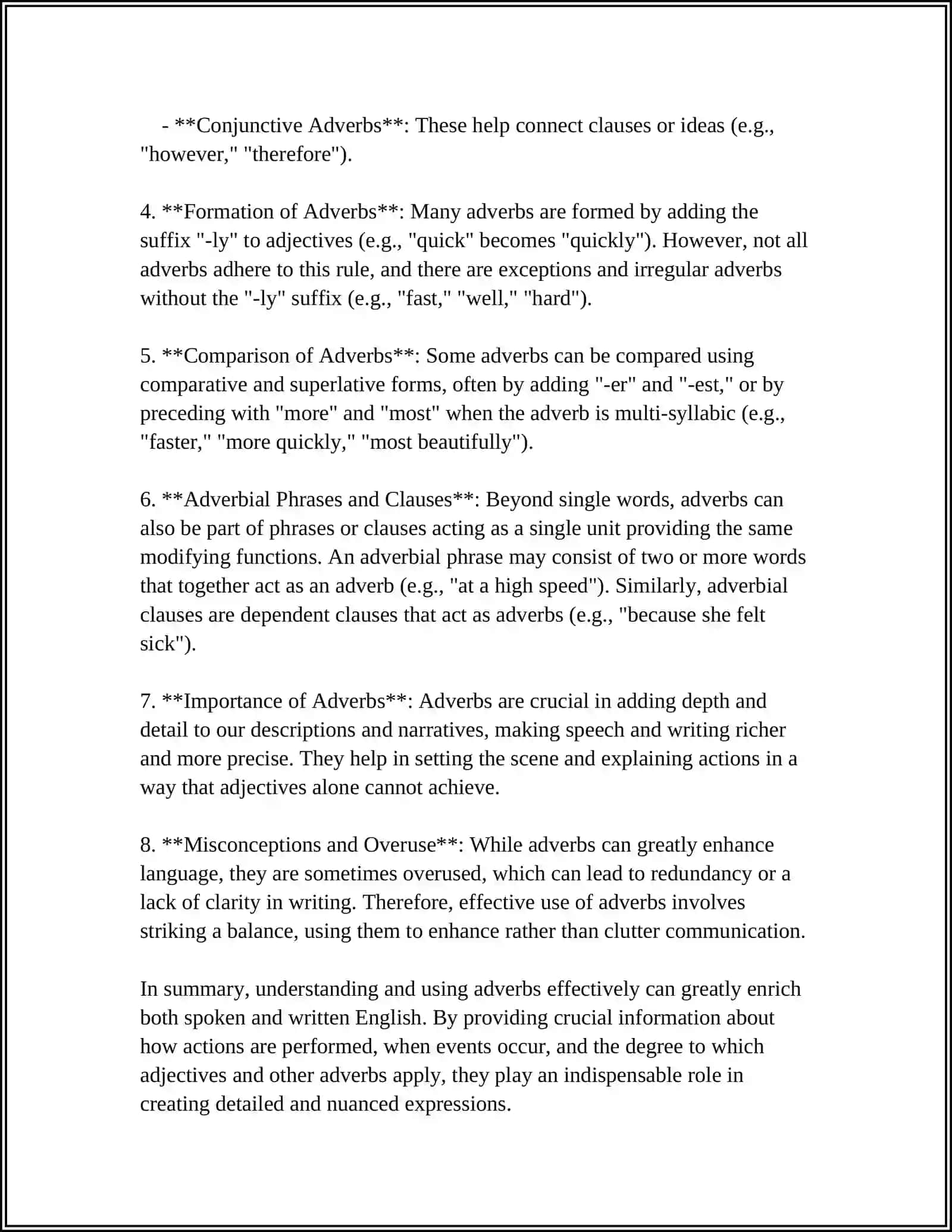 ADVERBS 4