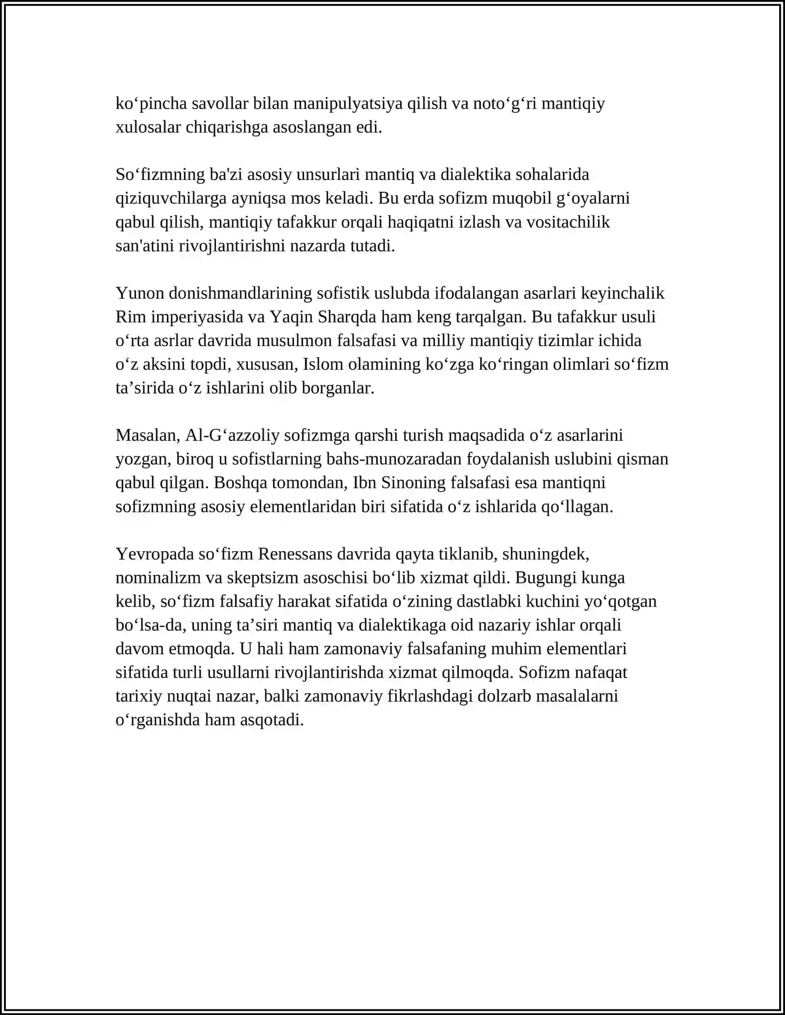 SUFIZM FALSAFASI 4