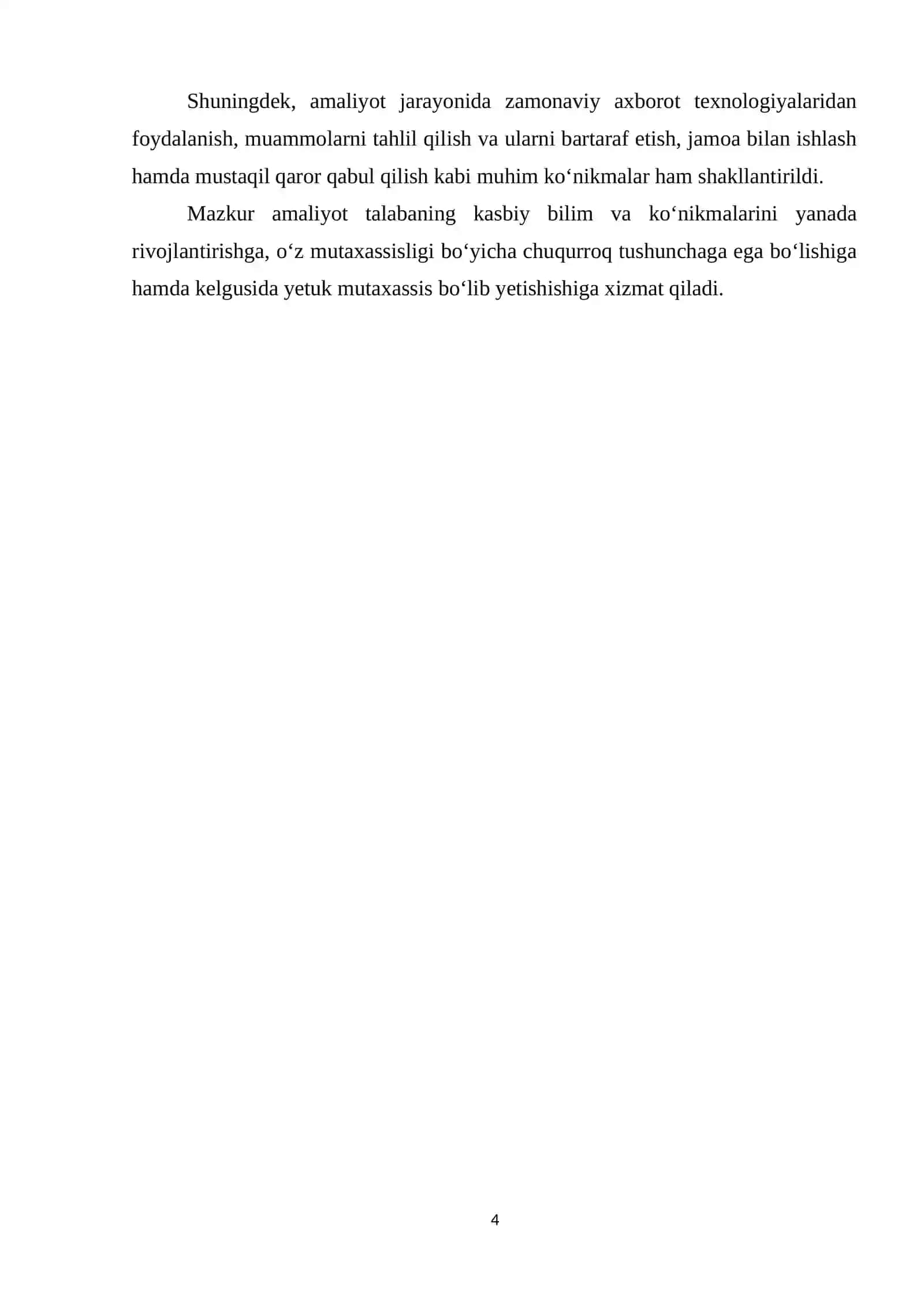 BITIRUV OLDI AMALIYOTI HISOBOTI 4