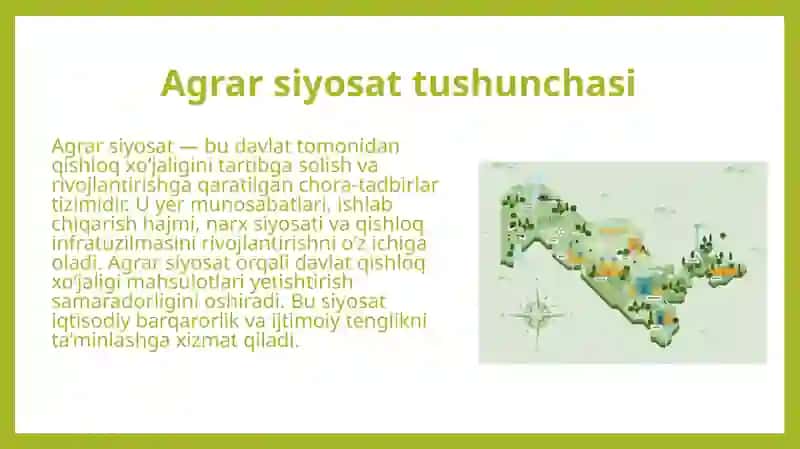 Davlatning agrar siyosati 4