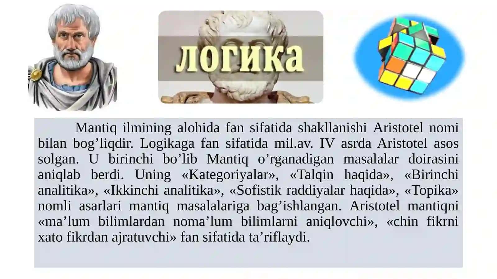 Falsafada mantiqning oʼrni 4