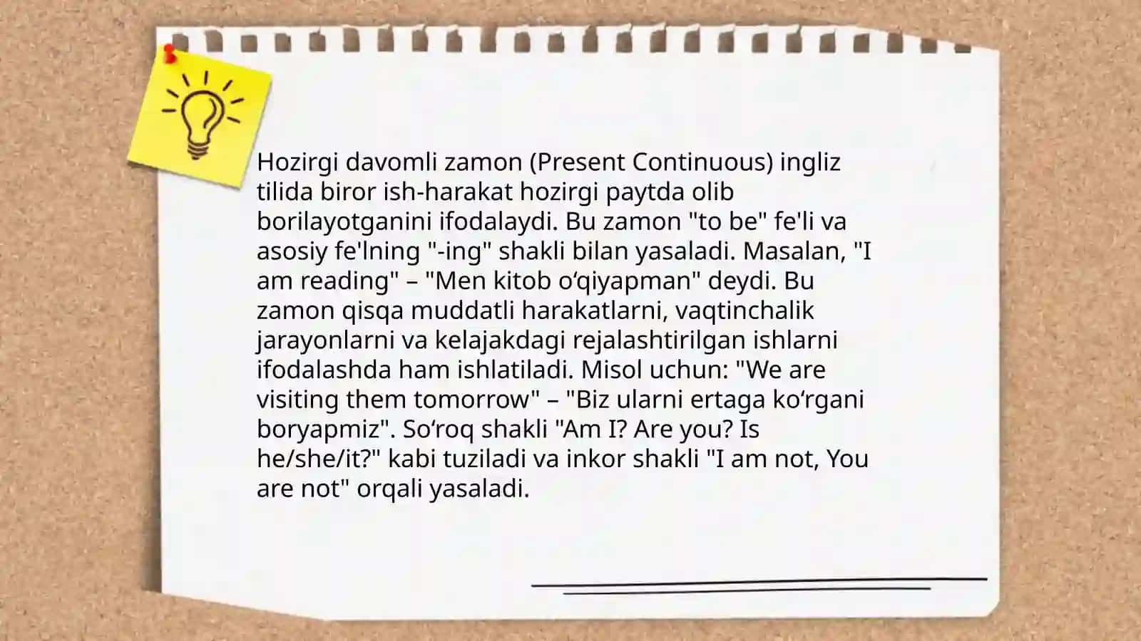 Present simple va present continuous haqida to'liq malumotlar 4