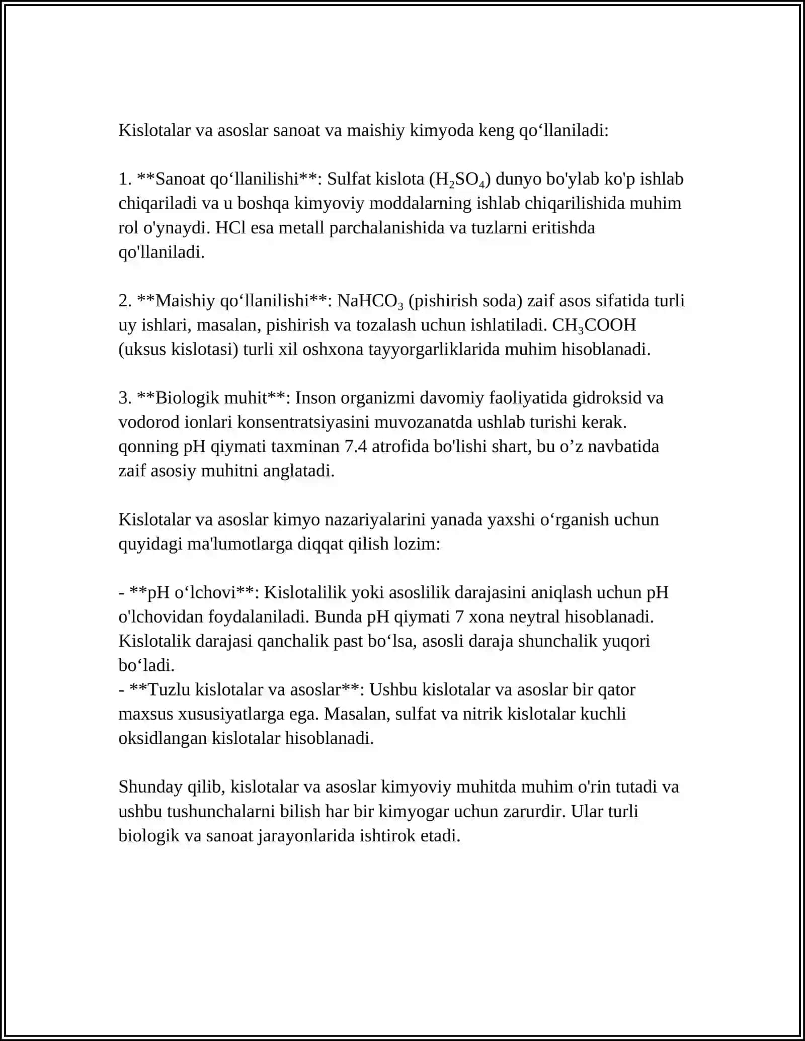 MODDALARNING KISLOTALI VA ASOSLI XOSSALARI 4