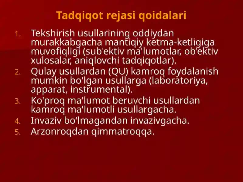 XIRURGIK BEMORLARNI TEKSHIRISH 4