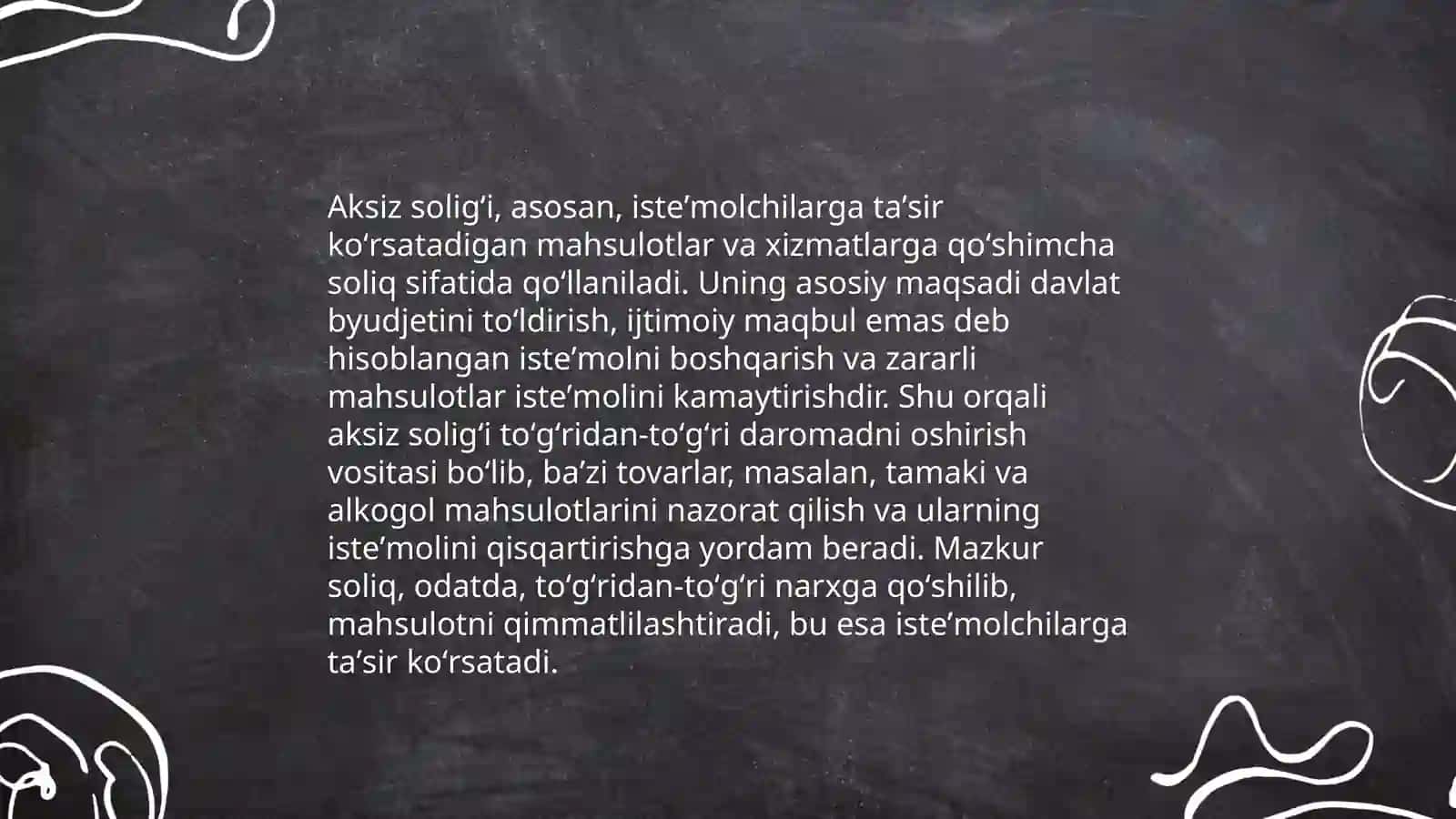 Aksiz soligʻi 4