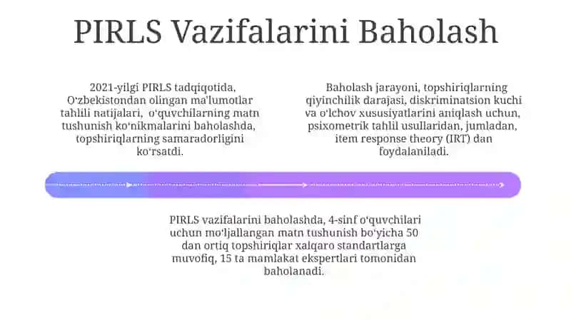PIRLS Xalqaro Baholash Dasturi 4