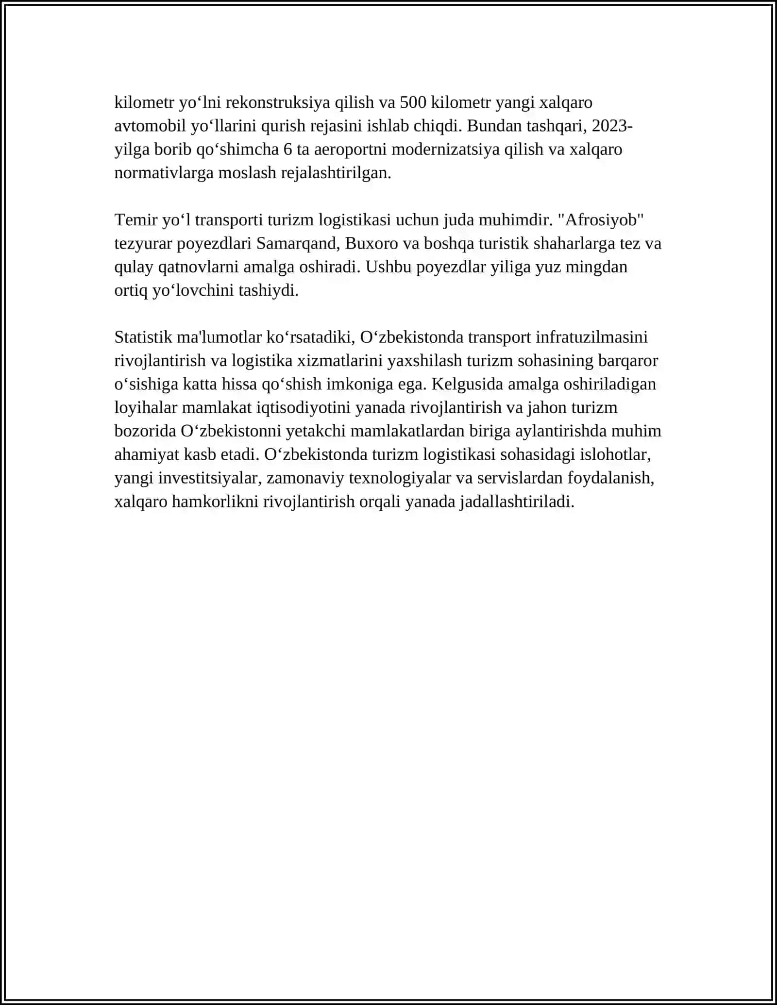 TURIZMDA TRANSPORT LOGISTIKASI 4