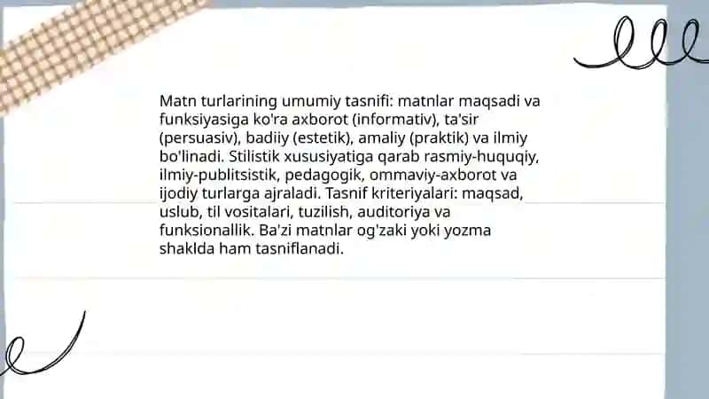 Matn va uning turlari 4