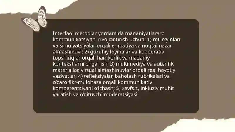 Madaniyatlararo Sinflarda Darslarni Tashkil Etish 4