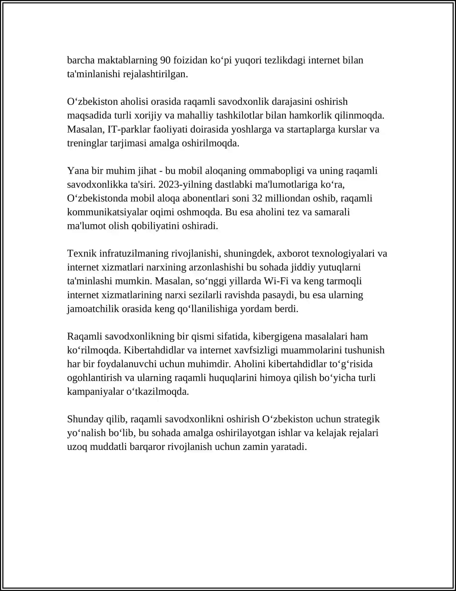 Raqamli savodxonlikni oshirish 4