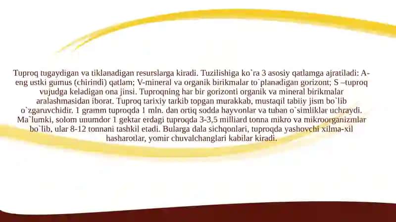 Tuproqning gigiyenik ahamyati 4