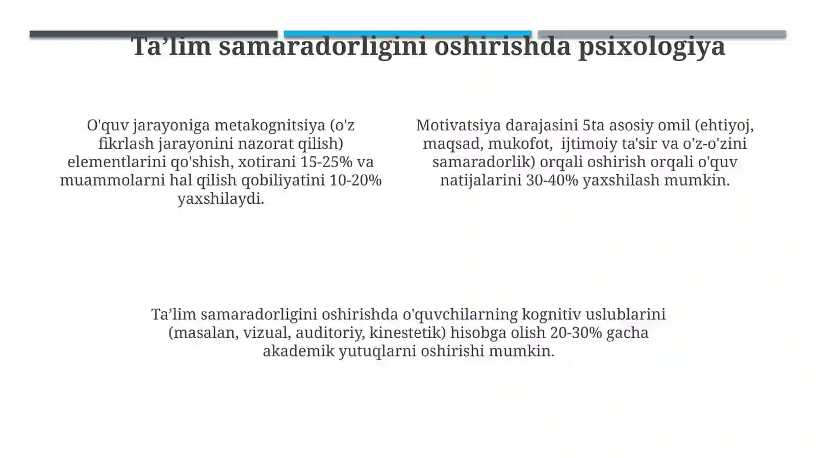 Pedagogik psixologiyada asoslar 4