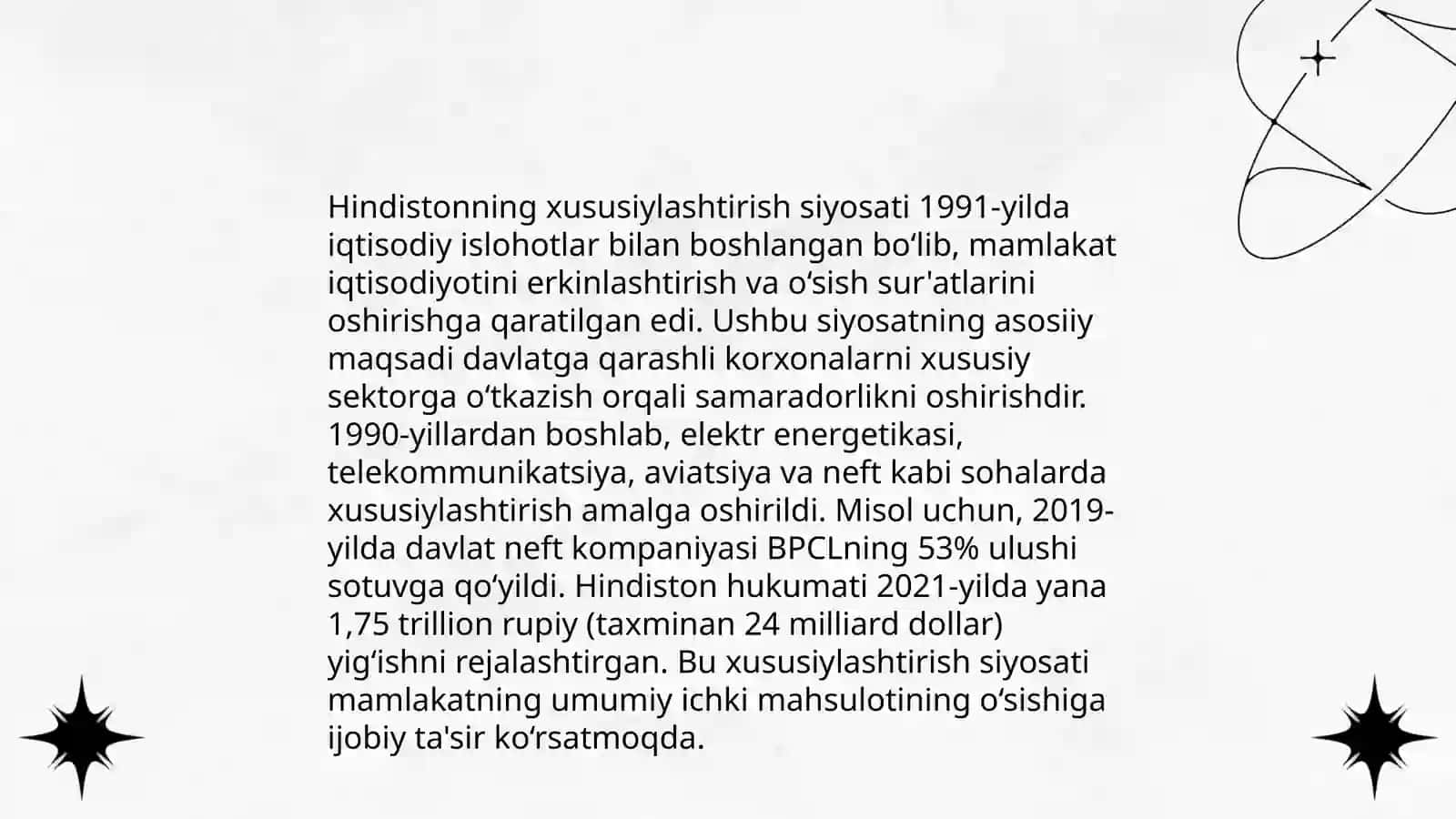 Hindistonning iqtisodiy islohotlari (1991-2017) 4