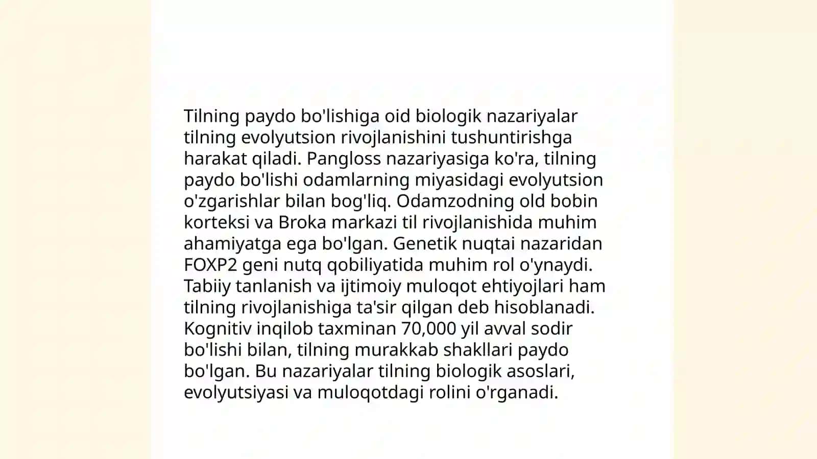 Tilning paydo boʻlishi haqidagi qarashlar 4
