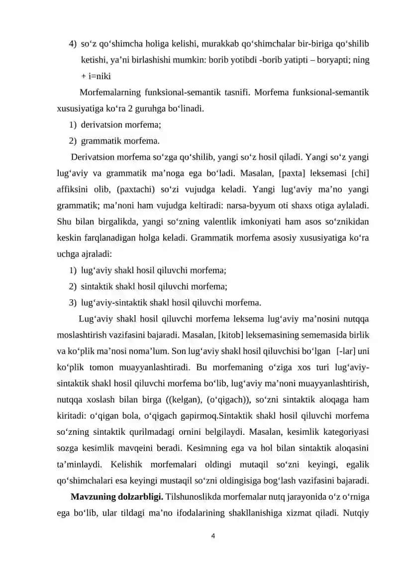 NUTQDA MORFEMA UMUMIY MA’NOSINING NUTQIY XOSLANISHI 4