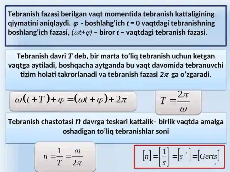 Mexanik tеbranishlar va to‘lqinlar 4