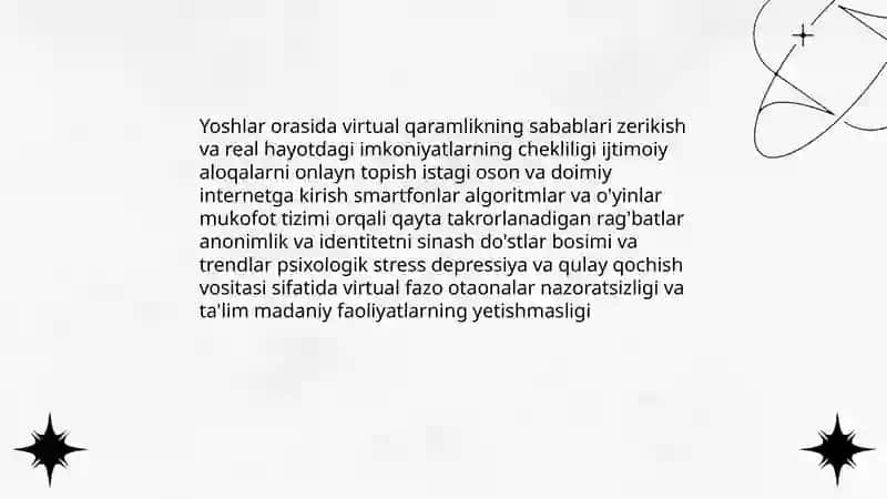 Virtual olam jozibadorligiga qaramlik 4