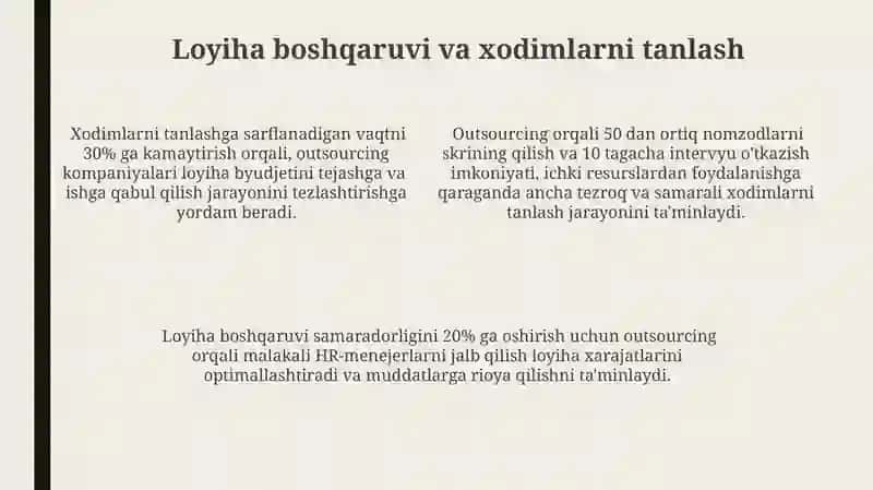Autsorsing-rekrutmentning yangi yoʻnalishi sifatida 4