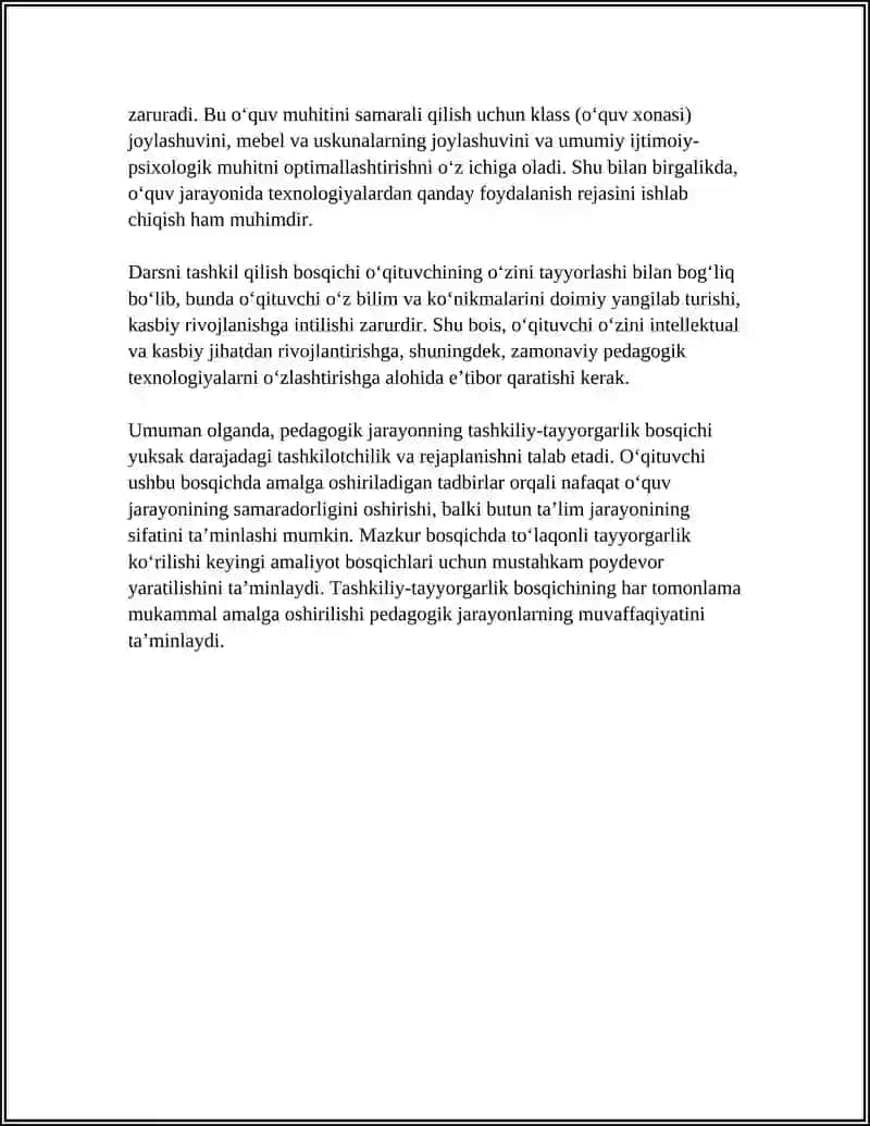 YAXLIT PEDAGOGIK JARAYON BOSQICHLAR 4