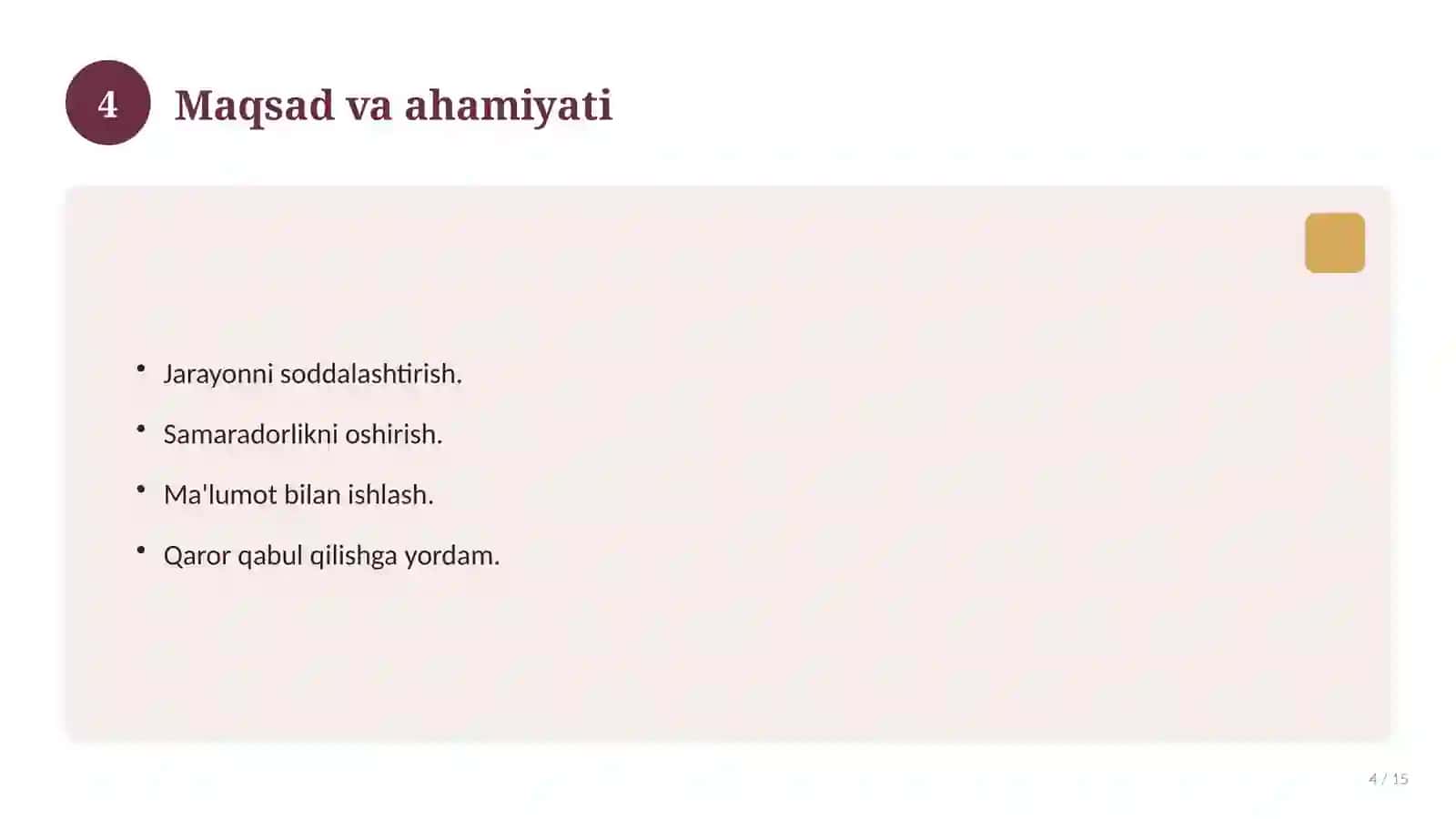 Sun'iy intellekt laboratoriyasi axborot texnologiyalari 4