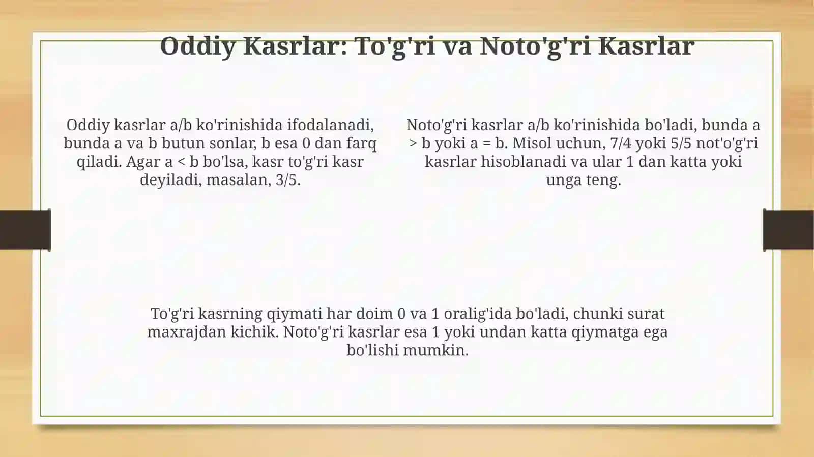 Kasrlar: Ta'rif va Turlari 4