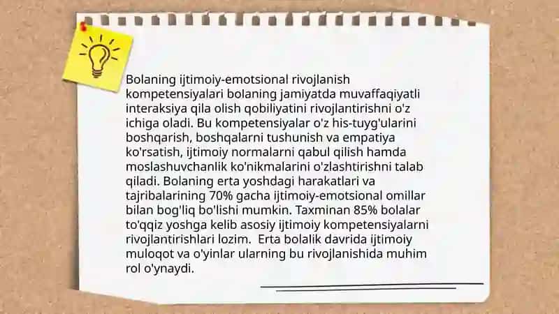 Bolaning jismoniy rivojlanish kompetensiyalari 4