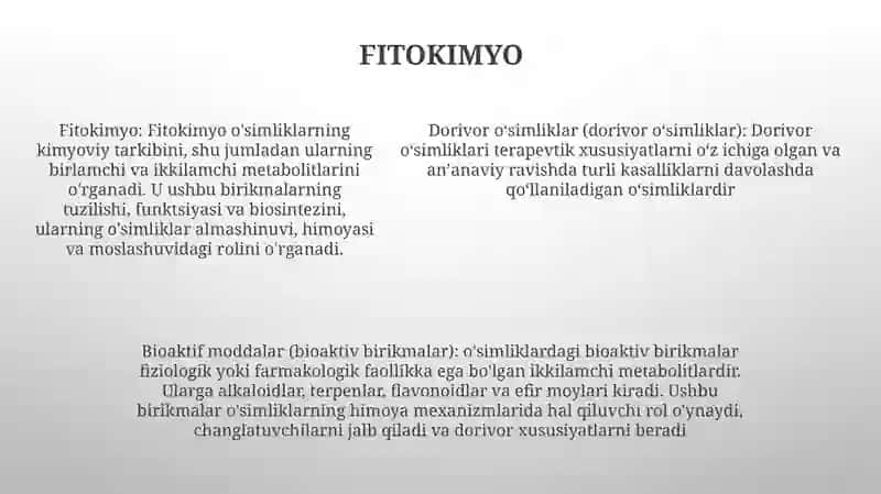Dorivor OʻSimliklar 4