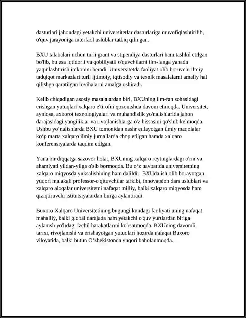 BUXORO XALQARO UNIVERSITETI 4