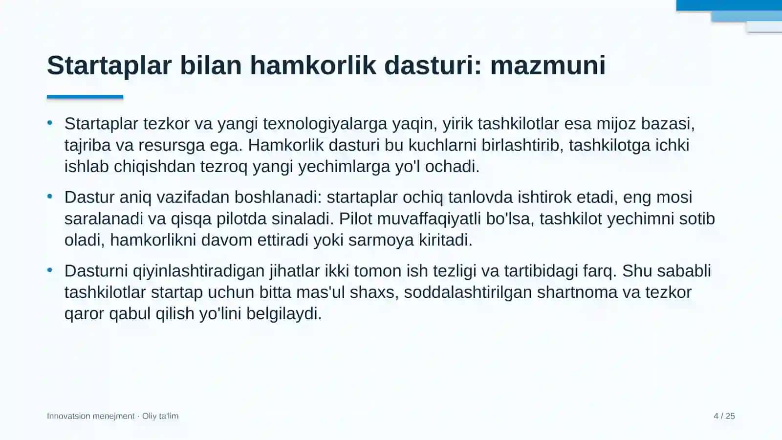moda sanoatida startaplar bilan hamkorlik dasturini yo'lga qo'yish 9702 4