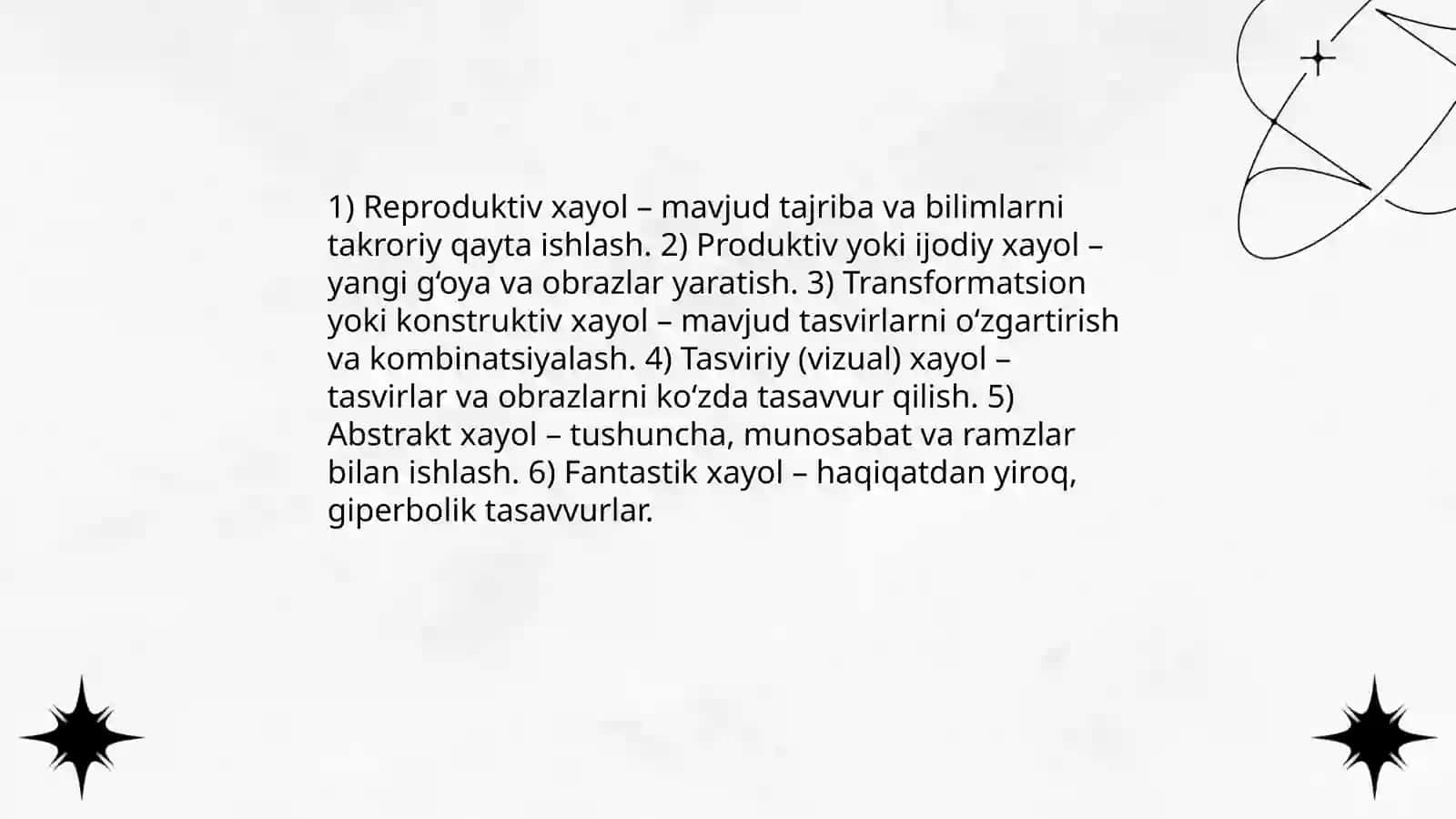 Xayol jarayonlari va turlari 4