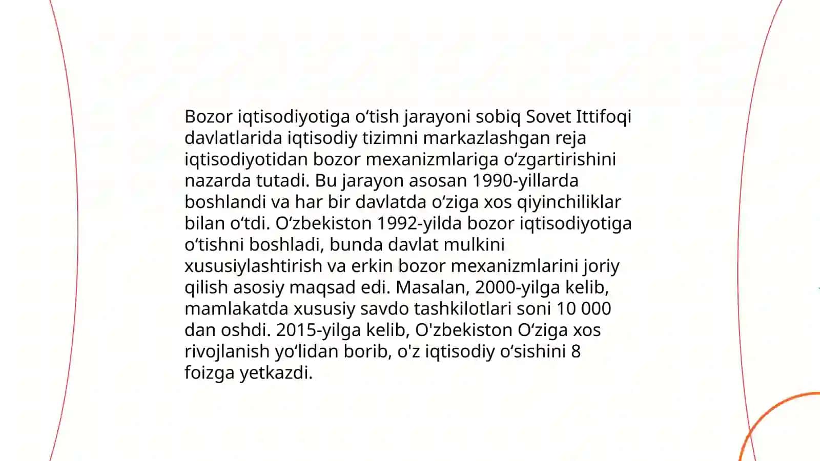 Oʻzbekistonda bozor munosabatlari tarixi 4