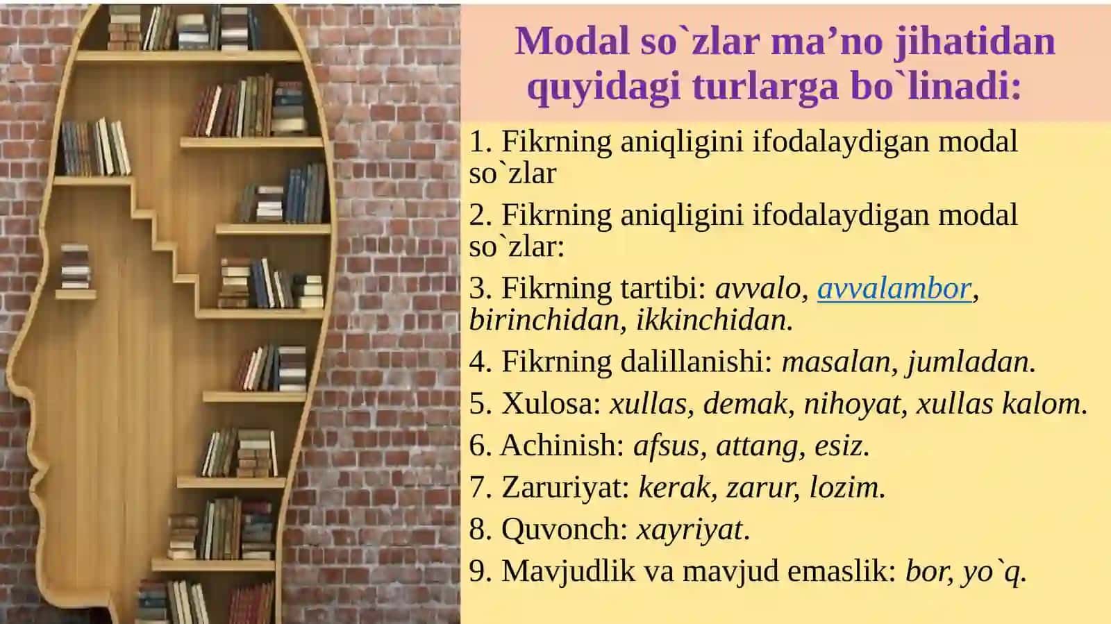 Alohida olingan so‘z turkumlari 4