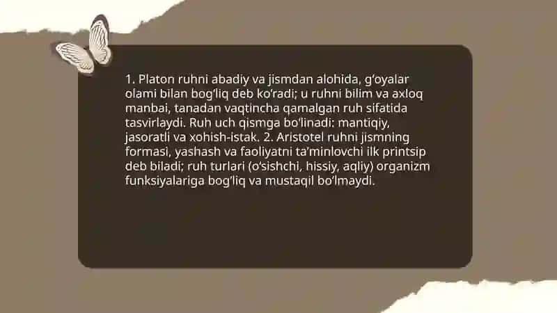 Psixologik fikrlarning rivojlanish tarixi 4