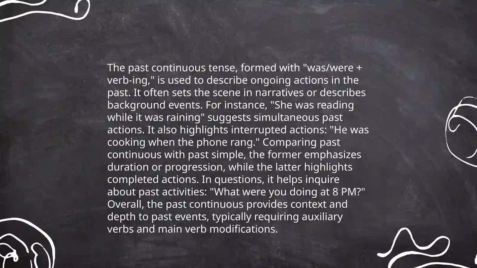 Past continues 4