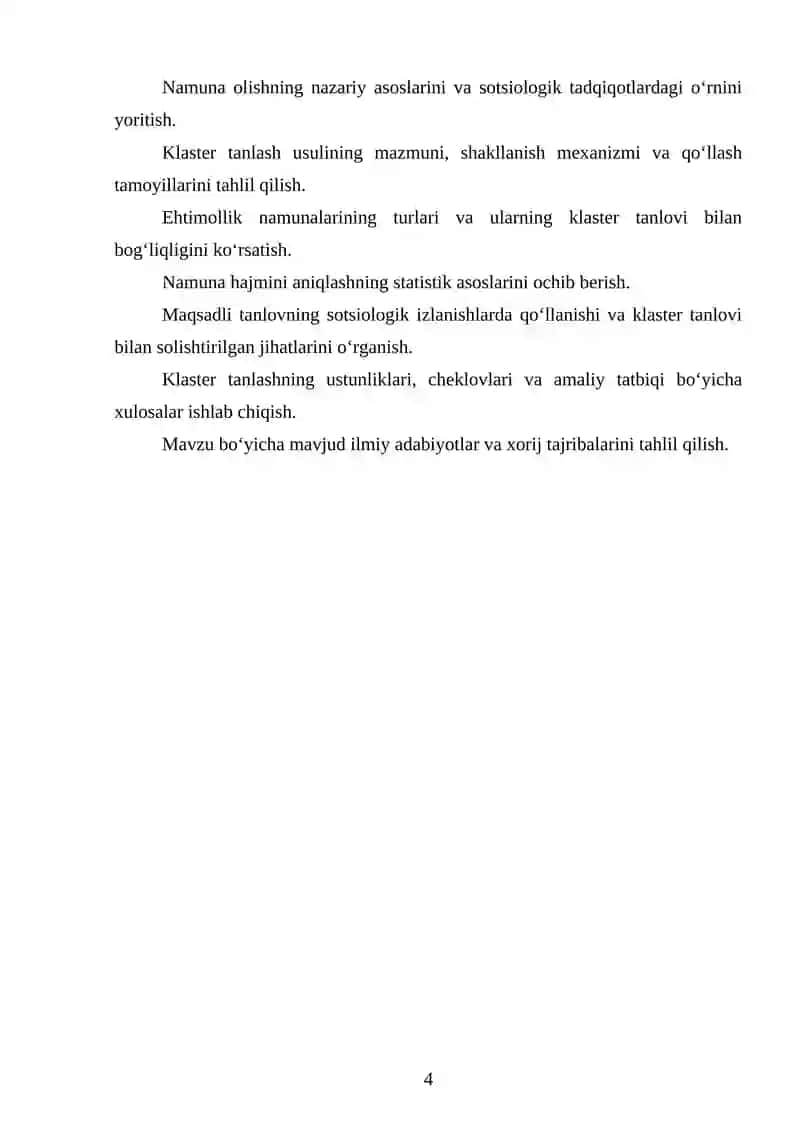 Sotsiologik tadqiqotlarda klaster tanlash 4