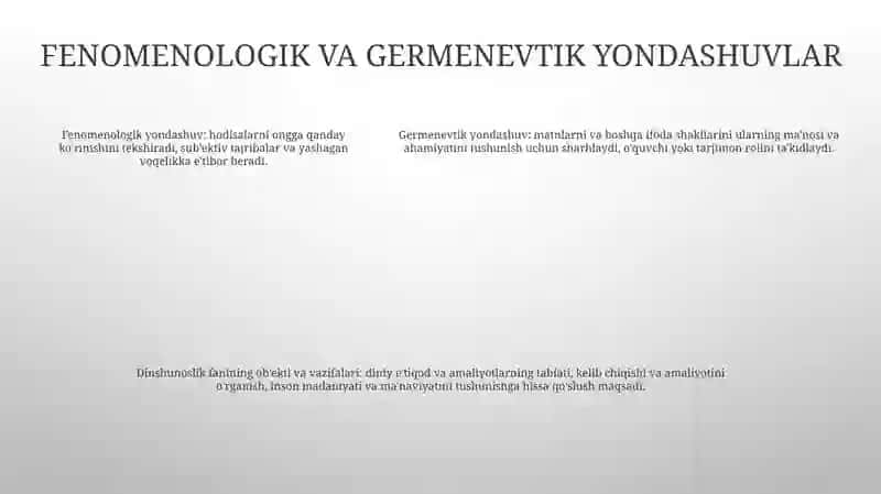 Dinshunoslik Fanining Predmeti Va Funksiyalari 4