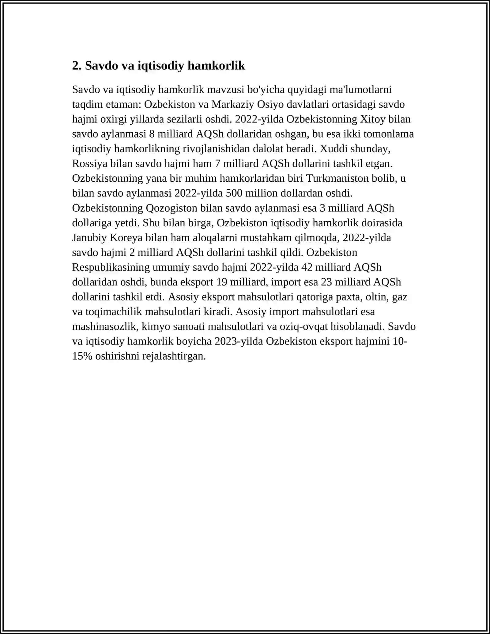 AQSH VA ÓZBEKISTONNING DIPLOMATIK ALOQALARI 4