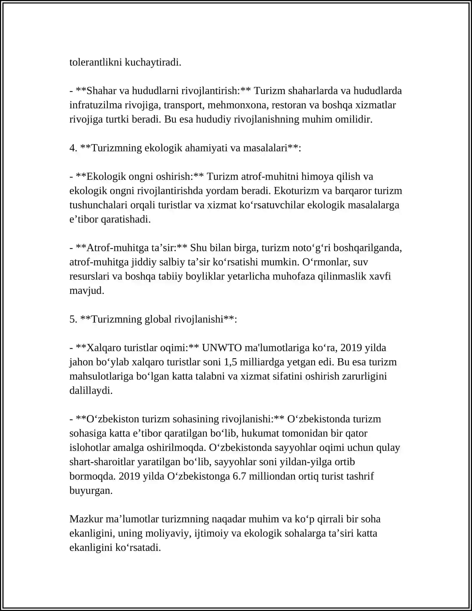 TURIZM NAZARIYASI 4