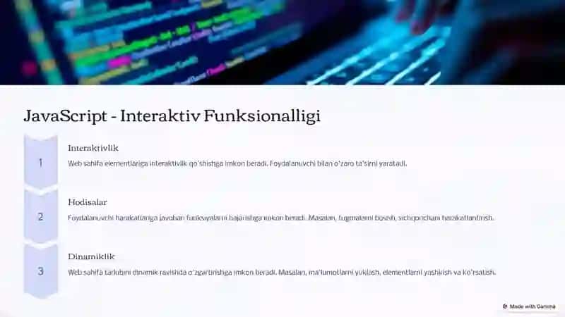 Web Dasturlashning 3 Qatlami: Web Sahifa Yaratish 4