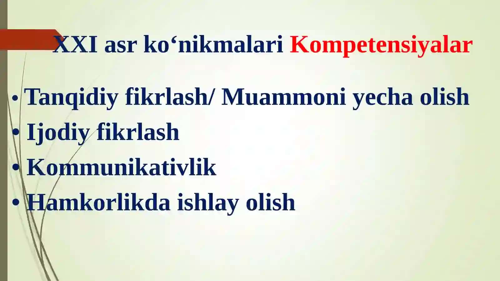 Kreativ pedagogika fanini o‘qitish mazmuni 4
