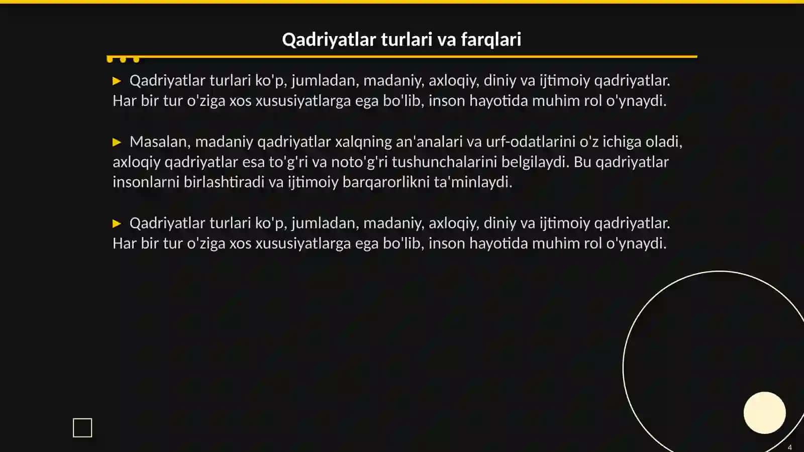 Qadryatlar falsafasi 4