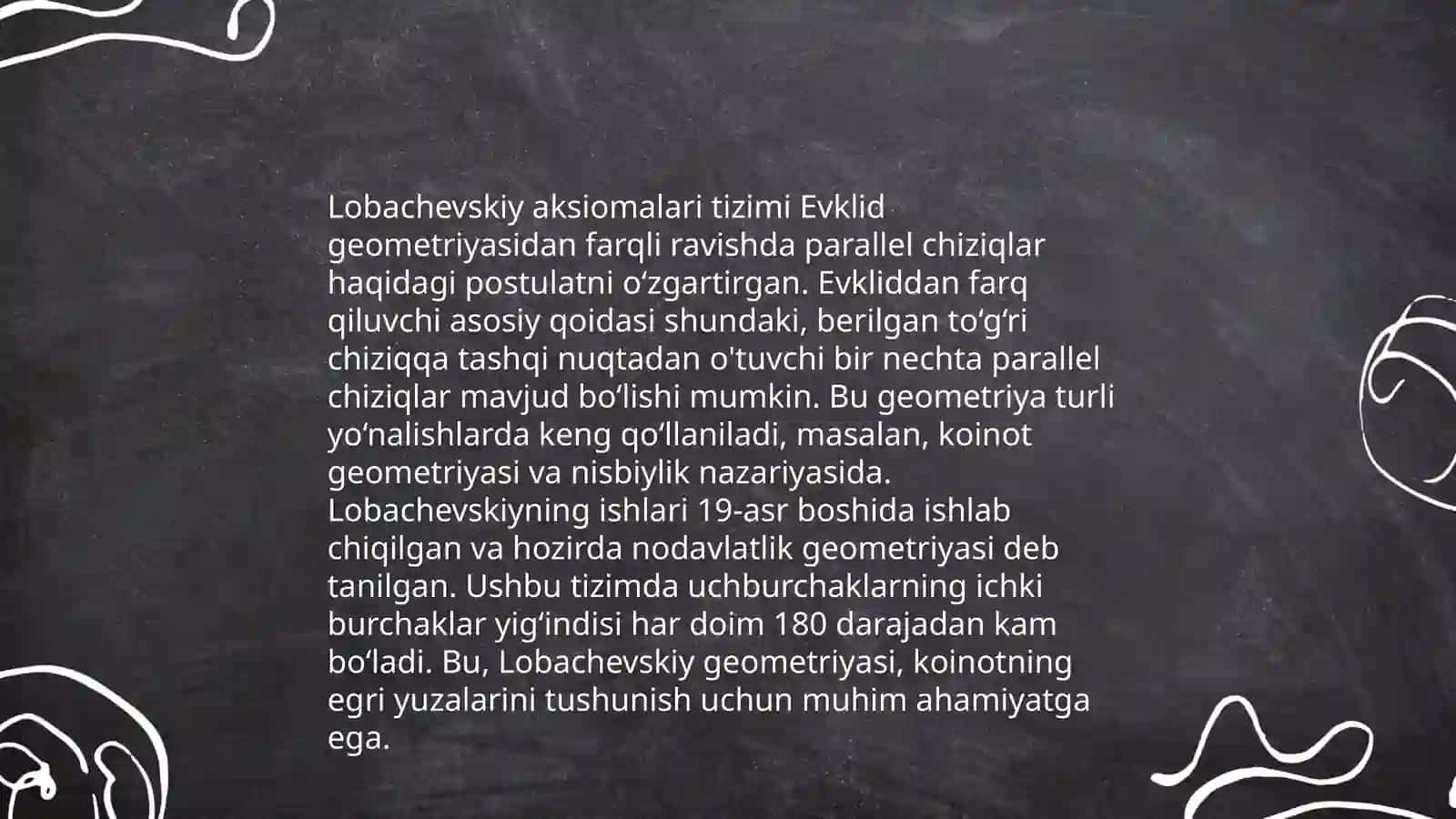 Lobachevskiy geometriyasi kirish 4