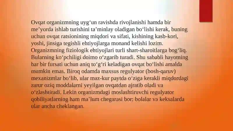 Metabolizm haqida tushuncha 4
